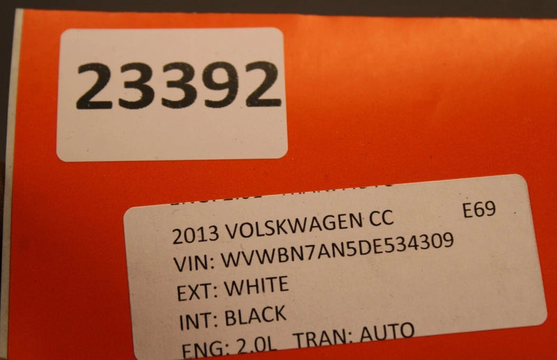 Load image into Gallery viewer, 09-17 Volkswagen CC Front Right Passenger Upper Seat Cushion 3C8963557 OEM
