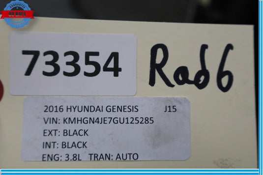 15-18 Hyundai Genesis G80 Sedan Engine Motor Coolant Radiator Oem