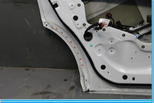 17-20 Jaguar F-Pace Rear Left Driver Side Door Panel Assembly White Oem