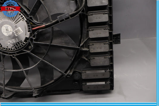 11-14 Volkswagen Touareg Front Engine Radiator Cooling Fan Assembly Oem