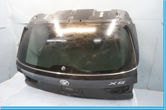 14-18 BMW X5 X6 Rear Trunk Liftgate Back Door Tailgate W/ Window Glass Black Oem