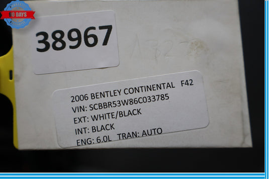 06-12 Bentley Continental Flying Spur Rear Left Driver Side Door Shell Oem