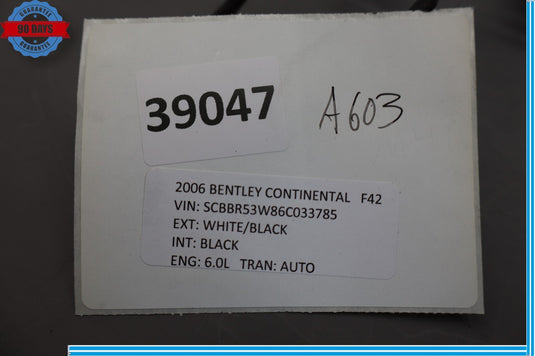03-12 Bentley Continental GT GTC Rear Left Exterior Door Handle Keyless Go Oem