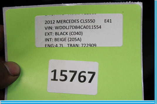 12-18 Mercedes W218 CLS63 CLS550 AMG Rear Right Passenger Side Door Shell Oem