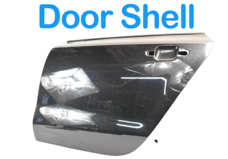 Load image into Gallery viewer, 12-17 Audi A7 Rear Left Driver Side Exterior Door Shell Panel Black OEM
