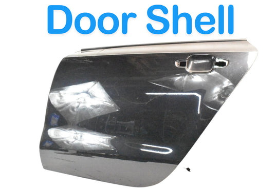 12-17 Audi A7 Rear Left Driver Side Exterior Door Shell Panel Black OEM