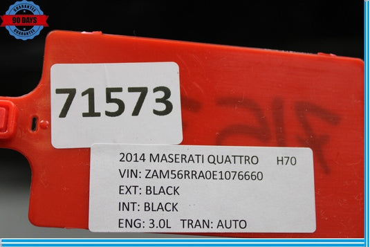 14-20 Maserati Quattroporte Rear Lower Bumper Cover Assembly Black Oem