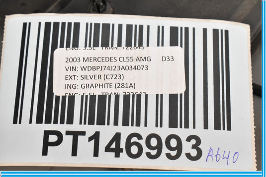 00-06 Mercedes CL500 S500 W215 Rear Left & Right Bumper Antenna Bracket Oem
