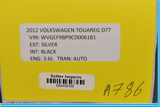 11-17 Volkswagen VW Touareg Rear Left Driver Side Door Lock Latch Actuator Oem