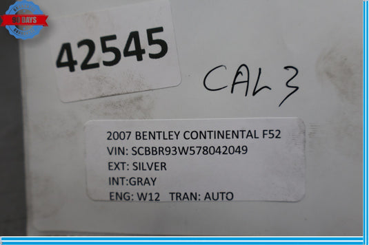 03-12 Bentley Continental GT GTC Front Left & Right Brake Caliper Calipers Oem