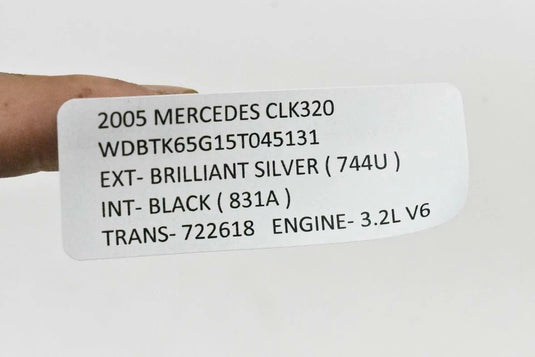 03-09 Mercedes W209 CLK350 CLK500 Rear Right Passenger Side Seat Belt Oem