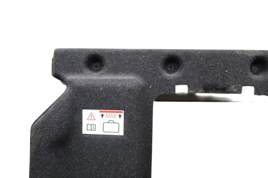 09-16 BMW E89 Z4 Rear Trunk Lid Carpet Partition Trim Panel Cover Black Oem