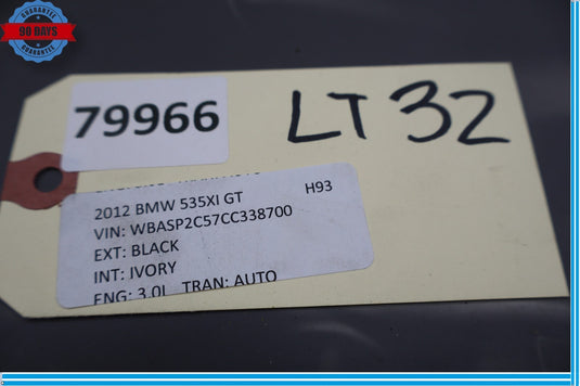 10-17 BMW 535i GT xDrive Right Side Engine Bay Fender Splash Shield Trim Oem