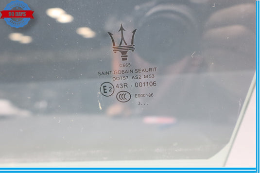 14-22 Maserati Ghibli S Front Left Driver Side Door Window Glass Oem