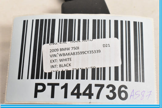 09-13 BMW 750i 750Li F01 F02 Rear Center Seatbelt Buckle Latch Receiver Oem