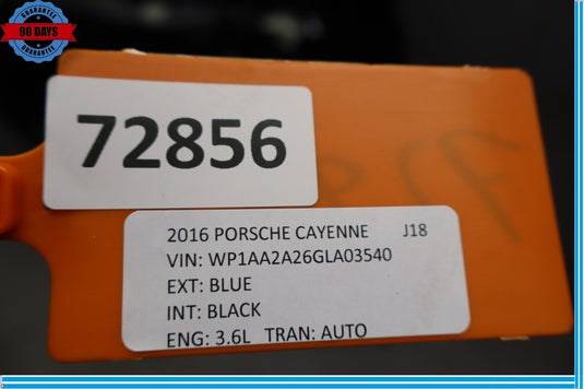 11-18 Porsche Cayenne 958 Rear Left Driver Side Exterior Door Shell Panel Oem