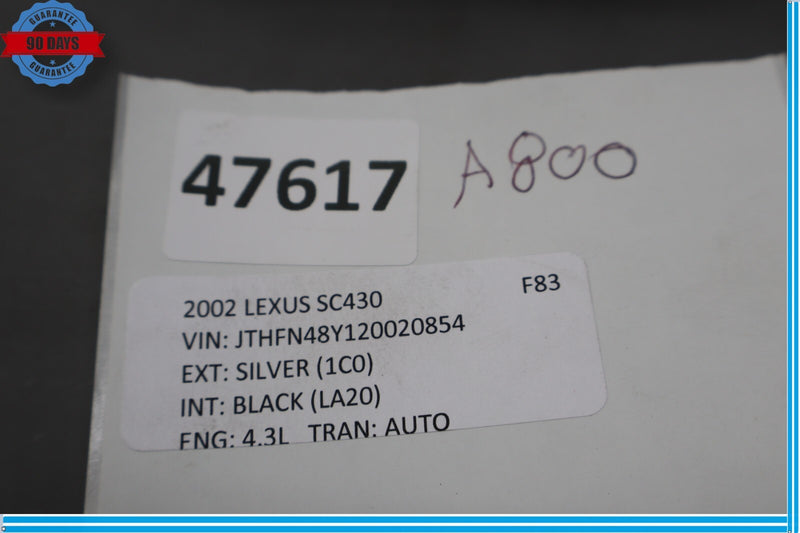 Load image into Gallery viewer, 02-10 Lexus SC430 Z40 Speedometer Gauge Cluster Cover Bezel Trim Black Oem
