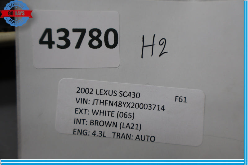 Load image into Gallery viewer, 02-10 Lexus SC430 Rear Left Driver Side Roof Upper Quarter Trim Oem
