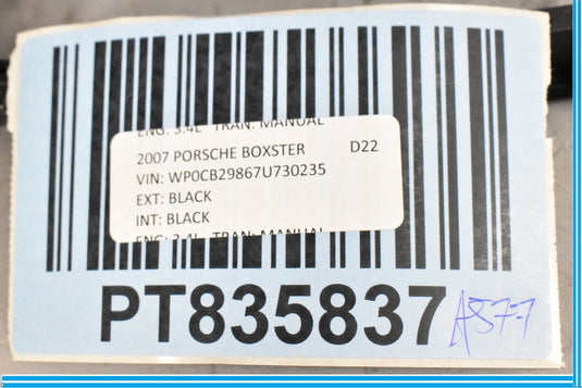 05-12 Porsche Boxster 987 Front Right Seat Bracket 99752153400 Oem