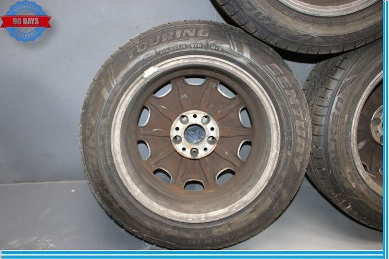 Load image into Gallery viewer, 95-99 Mercedes W210 E320 E430 Complete Wheel Tire Rim Set of 4 Pc 7.5Jx16H2 Oem
