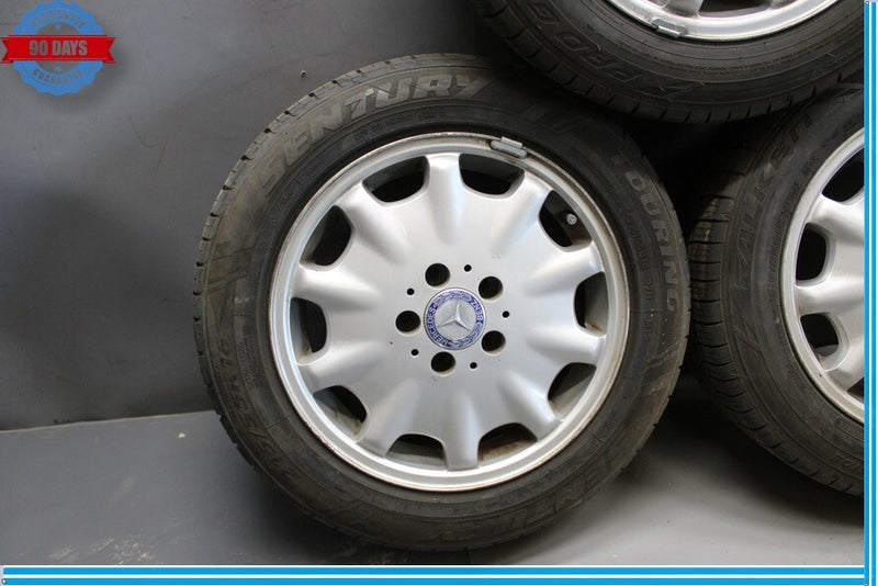Load image into Gallery viewer, 95-99 Mercedes W210 E320 E430 Complete Wheel Tire Rim Set of 4 Pc 7.5Jx16H2 Oem
