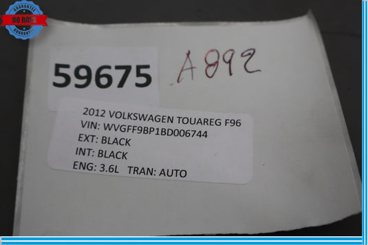 11-17 Volkswagen Touareg Front Ashtray Storage Tray Bin Ash Tray Insert Oem