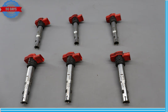 12-18 Audi A7 TFSI Spark Plug Cap Ignition Coil Set of 6 Pc Oem