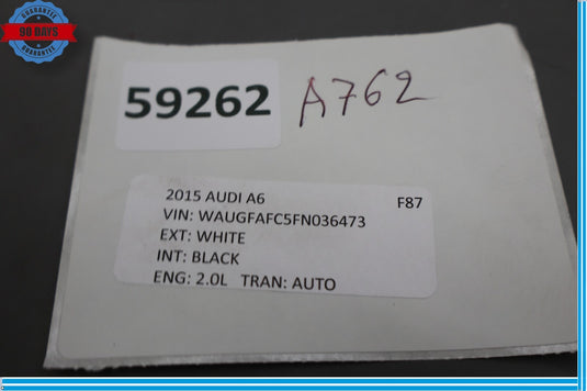 12-18 Audi A6 Quattro Rear Right Door Window Regulator Motor Oem