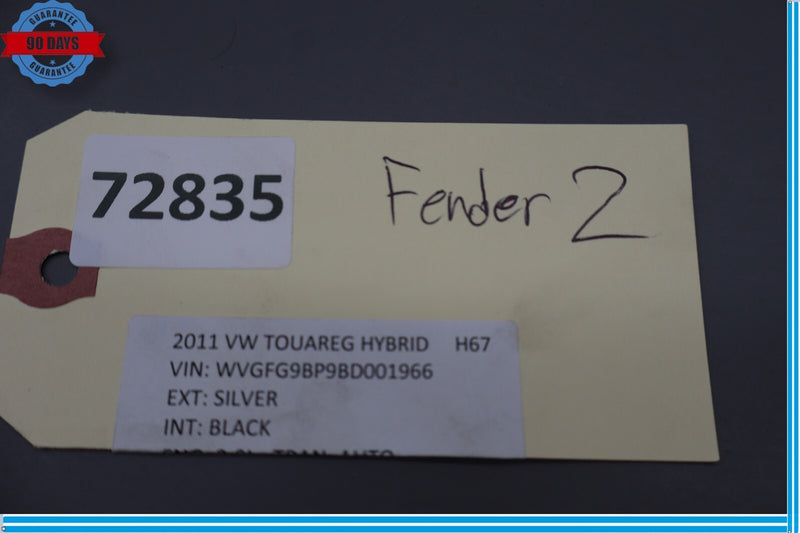 Load image into Gallery viewer, 11-17 Volkswagen Touareg Front Left Driver Side Fender Wind Assembly Oem
