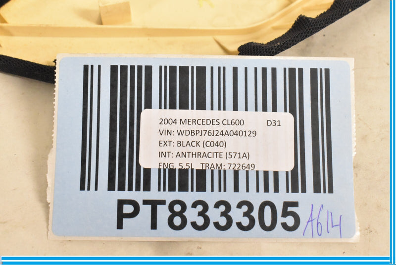 Load image into Gallery viewer, 00-06 Mercedes CL500 CL600 W215 Rear Right Parcel Shelf Speaker Cover Oem
