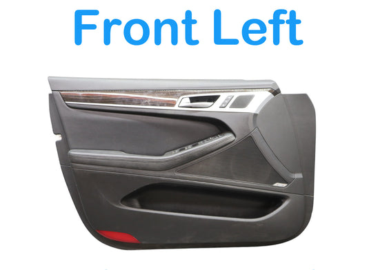 15-17 Hyundai Genesis G80 Front Left Driver Side Interior Door Panel Trim Oem
