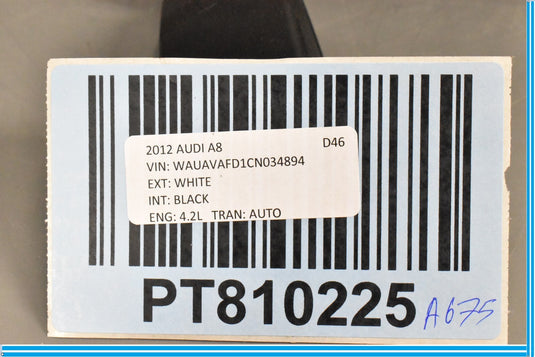 11-17 Audi A8 Quattro Left Rear Seat belt Seatbelt buckle 4H0857739989 Oem
