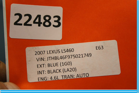 07-09 Lexus LS460 LS460L Front Bumper Reinforcement Bar Rebar Oem