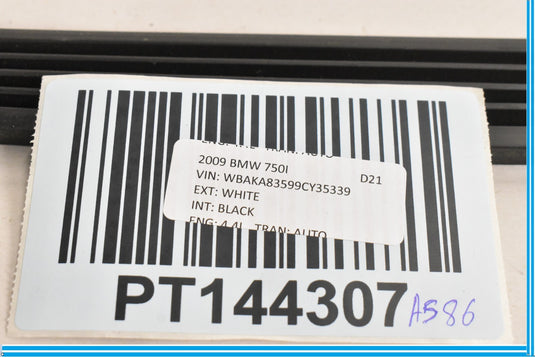 09-12 BMW 750Li 750i F01 F02 Left Sun Roof Weather Seal Rubber Gasket Seal Oem