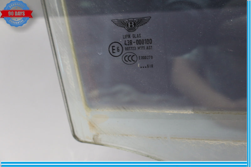 Load image into Gallery viewer, 06-12 Bentley Continental Flying Spur Rear Right Side Door Window Glass Oem
