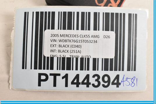03-09 Mercedes CLK550 CLK500 CLK55 AMG Front Right Seat Belt Buckle Oem