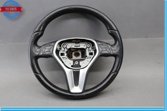 12-18 Mercedes W204 C300 SLK250 CLS550 AMG Steering Wheel Flat Bottom Black Oem