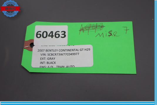 03-12 Bentley Continental Flying Spur GT Trunk Lid Power Opener Motor Oem