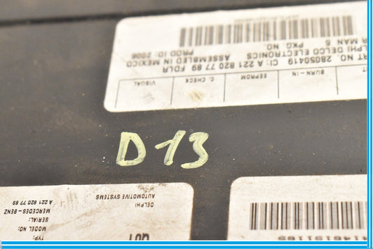 07-14 Mercedes S550 CL550 W216 Sirius Satellite Radio Receiver Module Oem