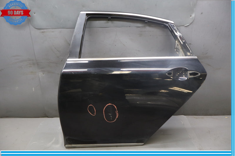Load image into Gallery viewer, 15-16 Hyundai Genesis Rear Left Driver Side Exterior Door Shell Panel Black Oem
