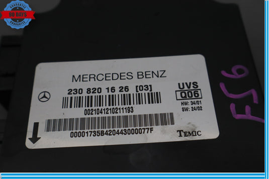 03-08 Mercedes R230 SL500 Convertible Top Roof Control Module Unit Oem