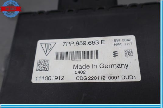 10-18 Porsche Panamera Voltage Converter Control Module Unit 7PP959663 Oem