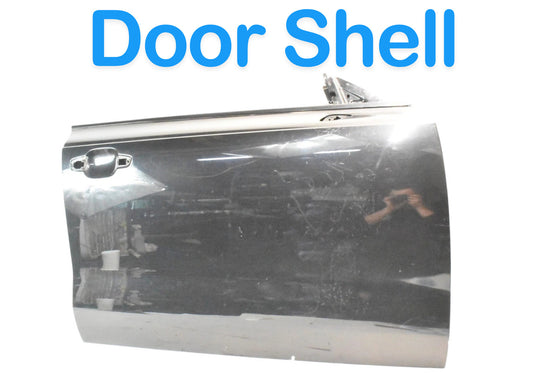 12-17 Audi A7 Front Right Passenger Side Exterior Door Shell Panel Black OEM