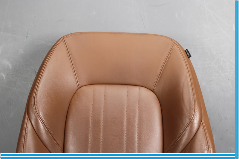 Load image into Gallery viewer, 14-17 Maserati Ghibli Front Left Side Top Upper Seat Cushion Cover Brown Oem
