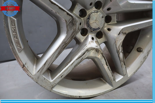 07-19 Mercedes X166 GL450 GLS350 R21 Front Wheel Rim Silver 10Jx21H2 21'' Oem