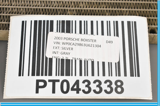 97-04 Porsche Boxster Right Engine Cooling Radiator 99662403501 Oem