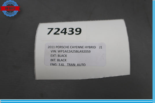 11-18 Porsche Cayenne 958 GTS Rear Left Driver Side Door Window Auto Glass Oem