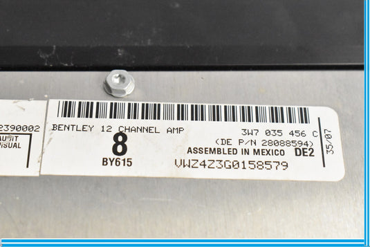 06-12 Bentley Continental 12 Channel Sound Amp Amplifier  3W7035456 Oem