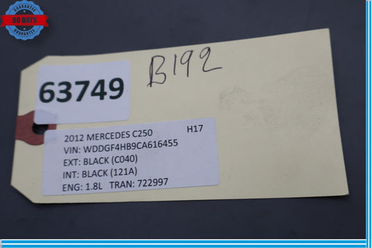 08-14 Mercedes W204 C350 E350 GLK350 Left Side Daytime Running Fog Light Oem
