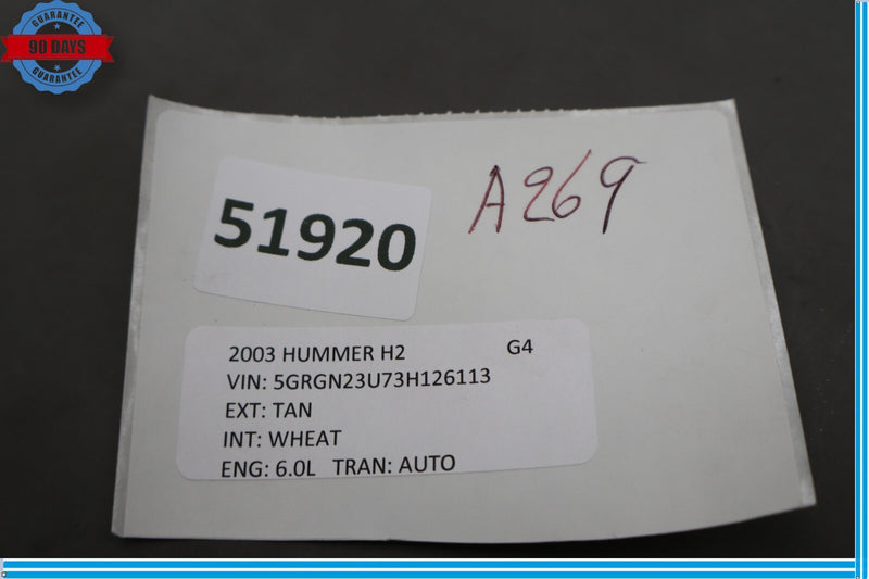 Load image into Gallery viewer, 03-07 Hummer H2 Rear Seat Heat Control Switch Button Black 15083095 Oem
